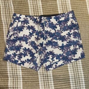 Banana Republic Blue and Purple Bermuda Shorts